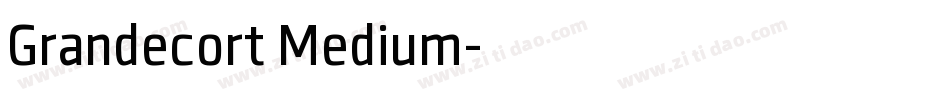 Grandecort Medium字体转换